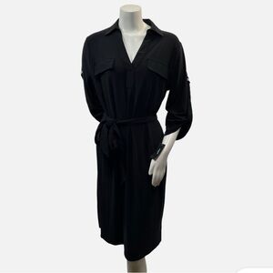 Alfani Charcoal Gray Shirt Dress